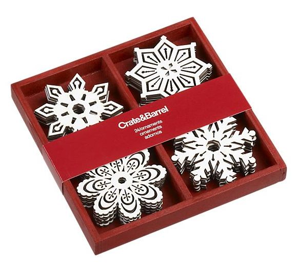 Crate and Barrel Ornaments